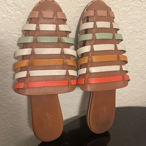 Crown vintage mule multi color sandal